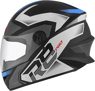 CAPACETE FECHADO PRO TORK R8 PRO FOSCO PRETO - AZUL TAM. 60