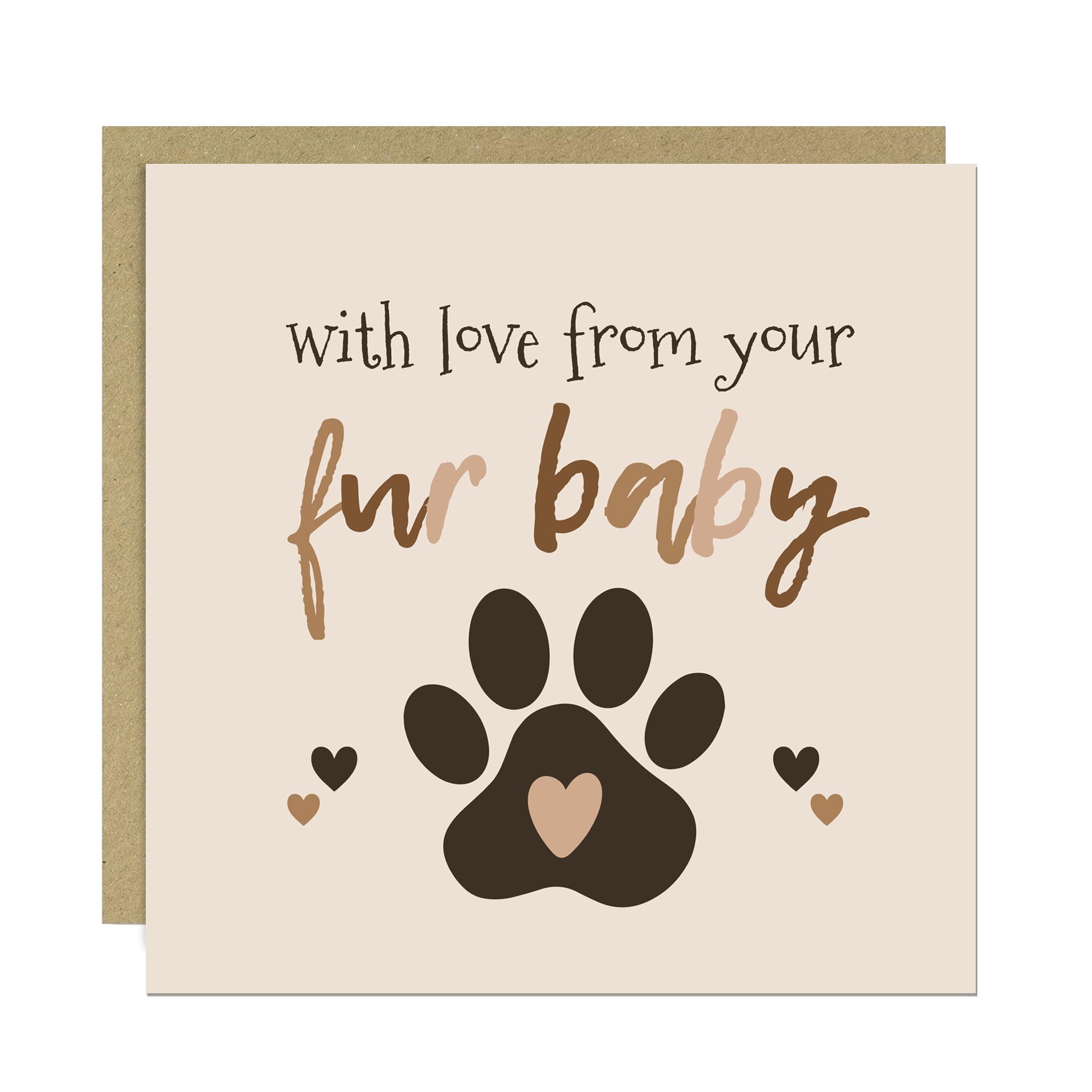 RED OCEAN Happy Birthday Card From Your Fur Baby, Birthday Card From Dog For Mum Dad Husband Wife, Birthday Card For Dog Owner, Funny Birthday Card For Him Her, Funny Card From The Dog