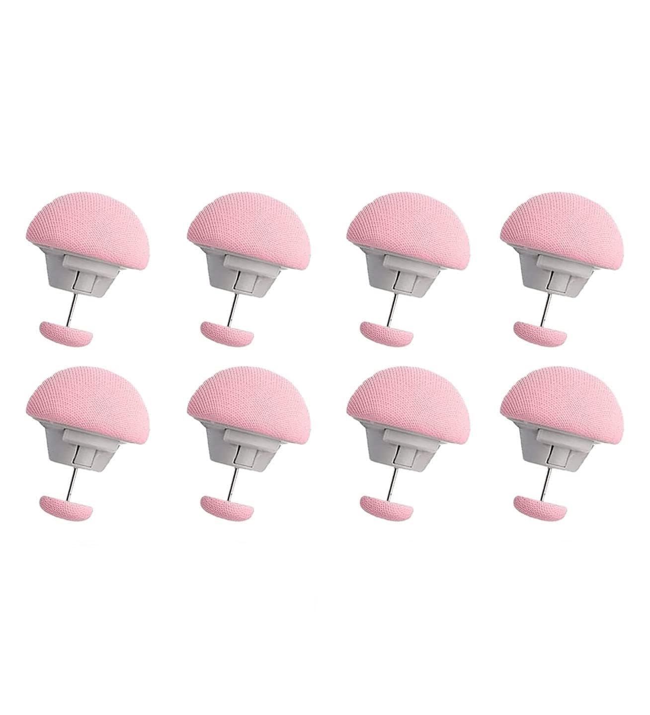 Bed Sheet & Duvet Holding Clips | Mushroom-Style Quilt Fix Pins with Easy Press Lock | Secure Comforter, Curtains & Blankets Without Damage (Pink, Pack of 4) (12, Pink)-picture-36