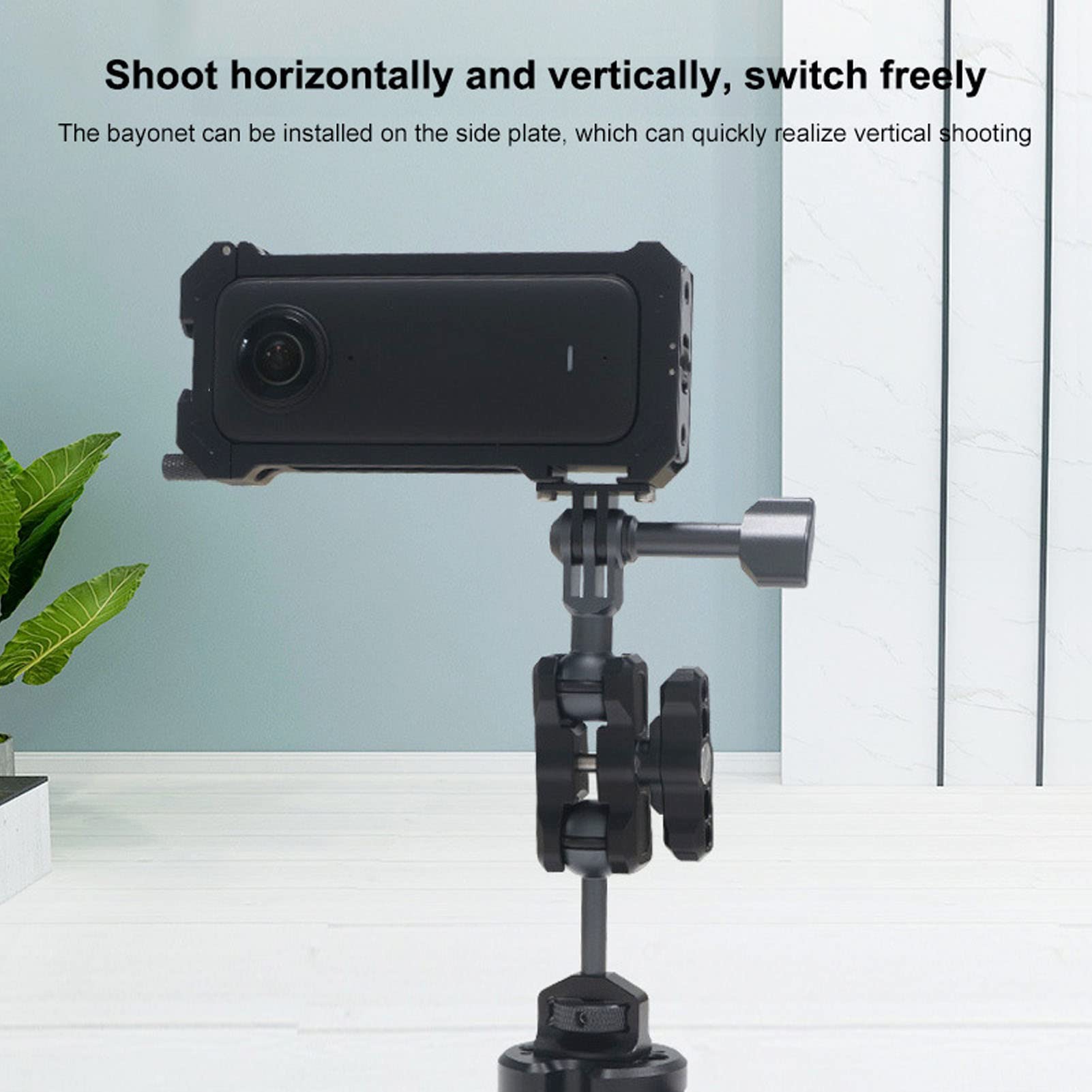 Estuche de Marco para Insta360 X3, Marco Protector para Insta360 X3, Estuche de Marco Protector con Montura de Zapata Fría, para Accesorios Insta360 X3, Fácil Instalación