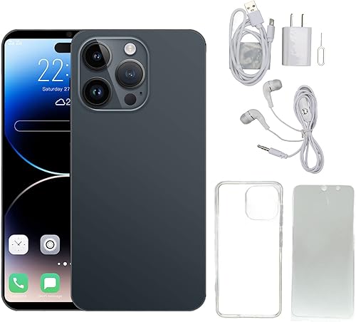 Jectse I14 Promax - Teléfono inteligente, 6.1 pulgadas HD 4 GB 64 GB Dual SIM desbloqueado teléfono celular con cámara de 8MP 16MP, teléfono móvil