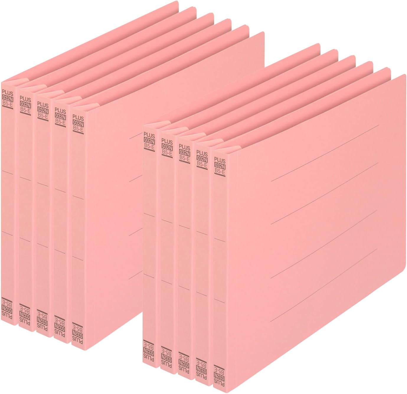 Plus Flat File Resin Jig B5 Horizontal Pink 10 Books NO.032N 78-308 x 10