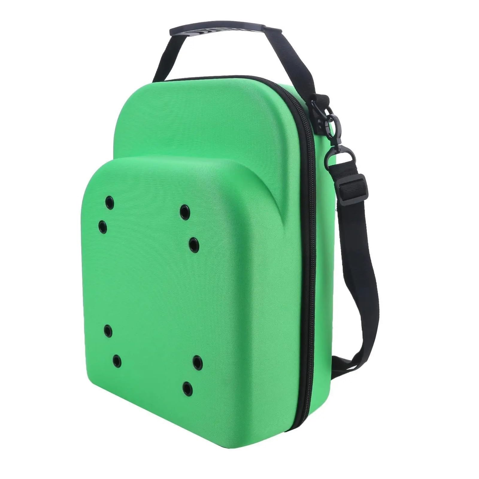YUSUZH Unisex Baseball Hat Travel Bag Cap Case Sport Storage Carrier Box Display Carrying Bags Solid Color for Closet or Travel(Green)