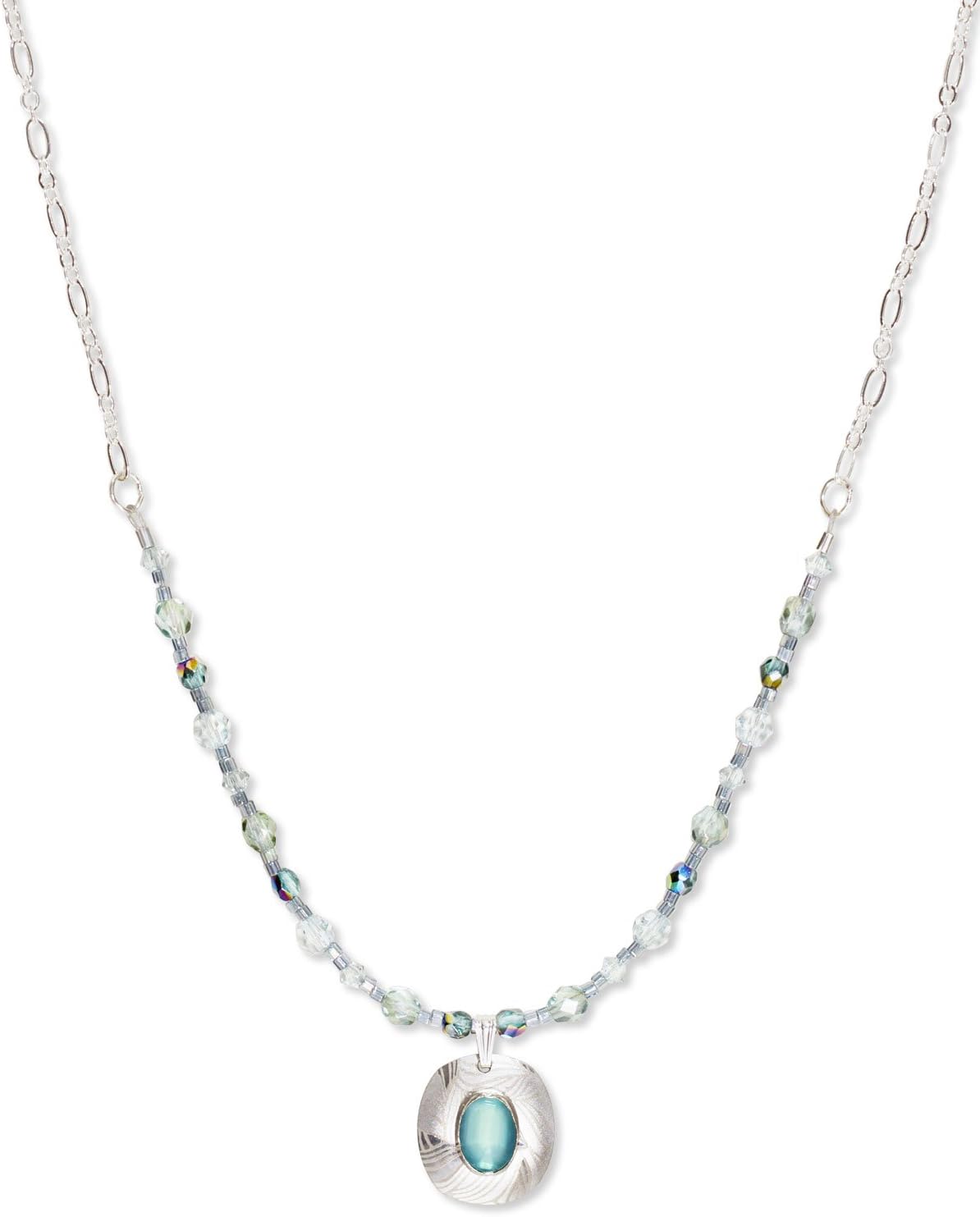 Amazon Holly Yashi Synergyビーズネックレス、低刺激ジュエリー、Made in California シルバー チョーカー 通販