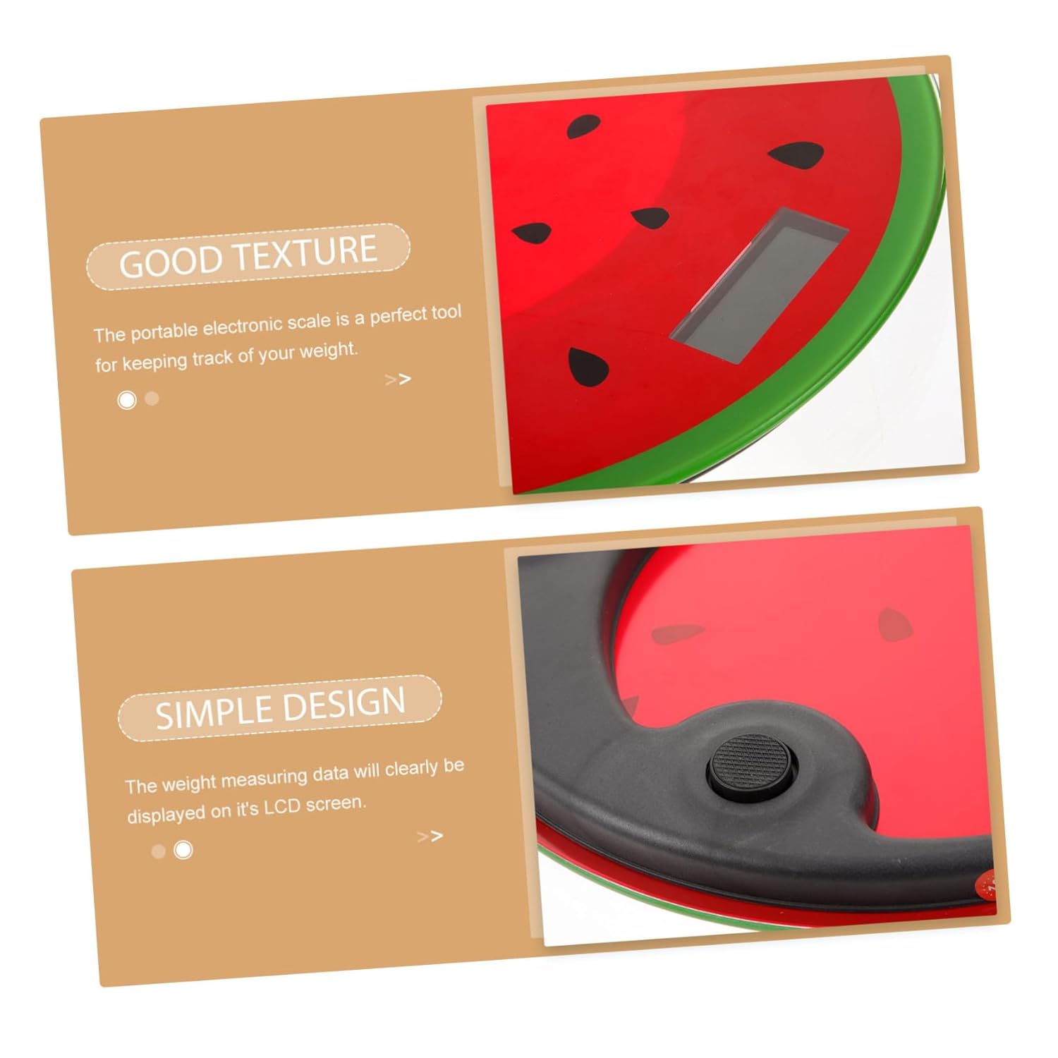 GALPADA Cartoon Watermelon Digital Weight Scale Tempered Fitness Management Scale for Home Use Design for Accurate Weight Monitoring