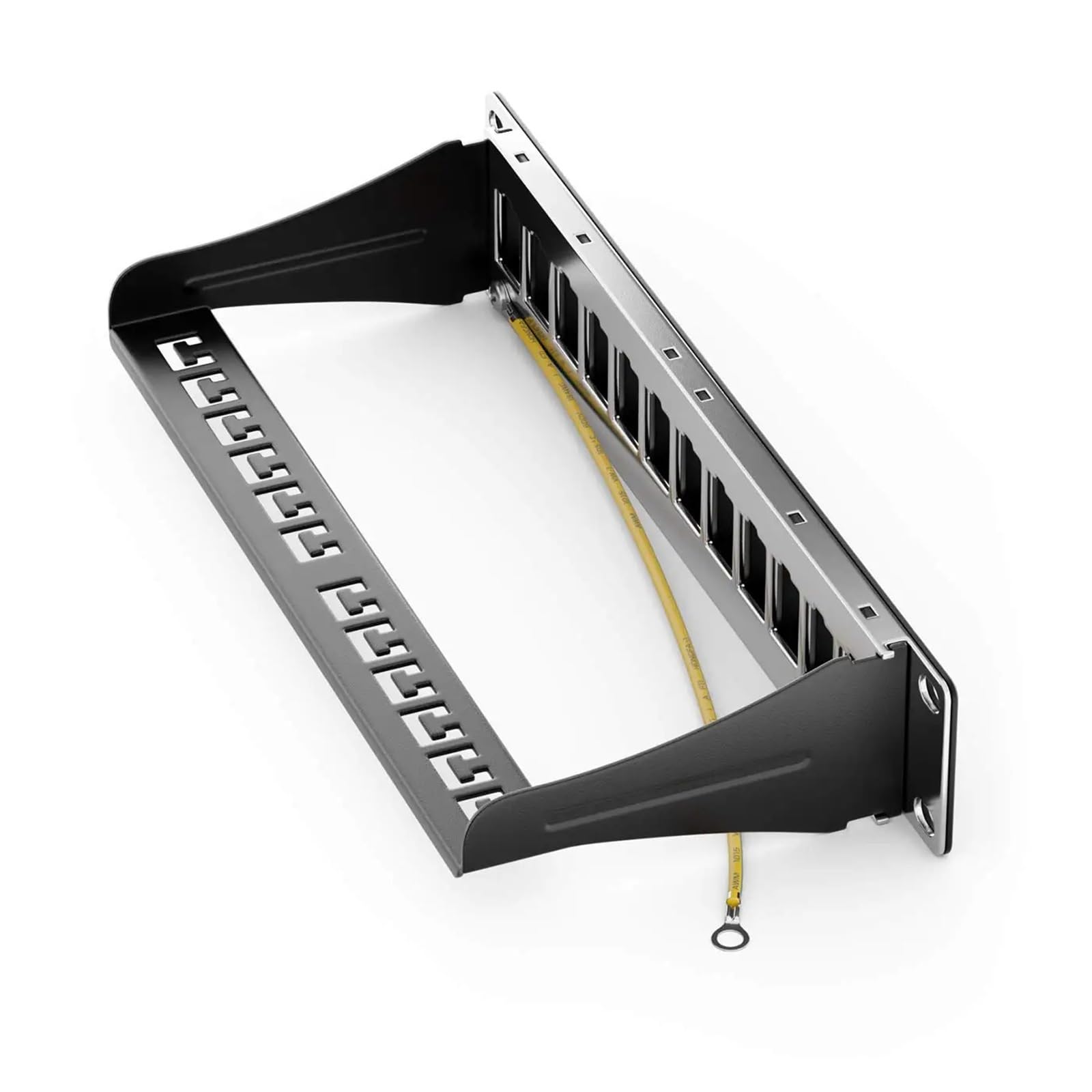 10 Zoll 12-Port 1U leeres Patchpanel(Silver)