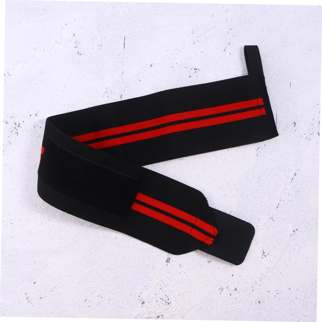 VALICLUD 2Pcs Wrist Strap with Thumb Gym Support Stabilizer for Weight Lifting and Powerlifting Durable Hand Wraps for Men and Women Black and Red