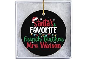 Personalized Xmas Ornaments for French Teachers
