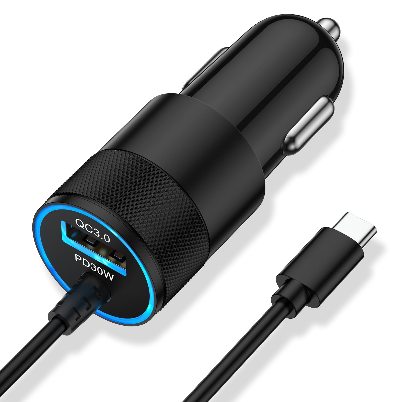 48W USB C Fast Car Charger for Google Pixel 9a, 9, 9 Pro, 9 Pro XL, 9 Pro Fold, Samsung Galaxy S24 S23 S22 S21 Ultra FE Plus 5G, with 3ft Type C Cable