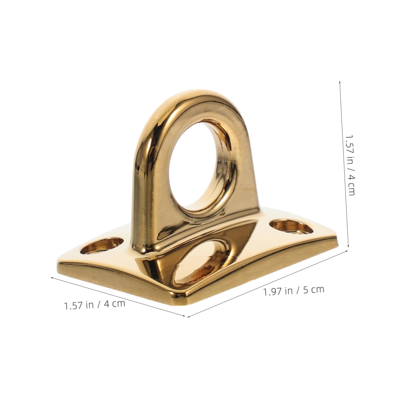 CIYODO Metal Crafted Wall Plate Hooks 2pcs Large Loop Zinc Alloy Multipurpose Quick Setup Wardrobe Accessories Key Hanger