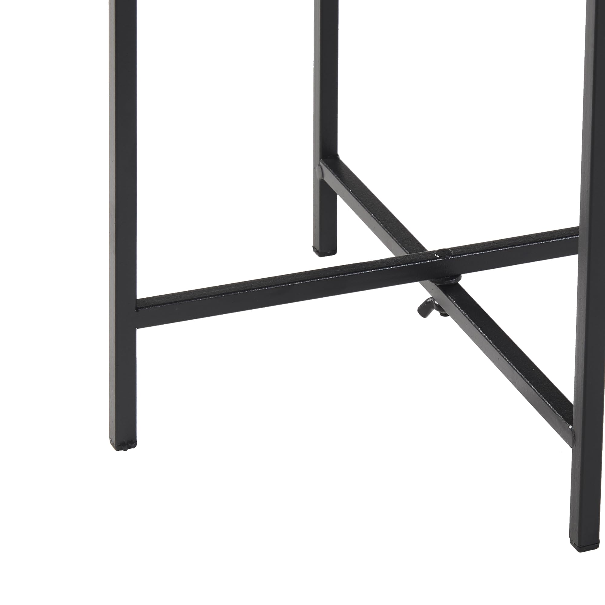 [en.casa] Pflanzenständer Orsa 3er Set Blumentopfständer Blumentofphalter Pflanzenregal in 3 Größen Blumenständer Blumenhocker Metall Schwarz