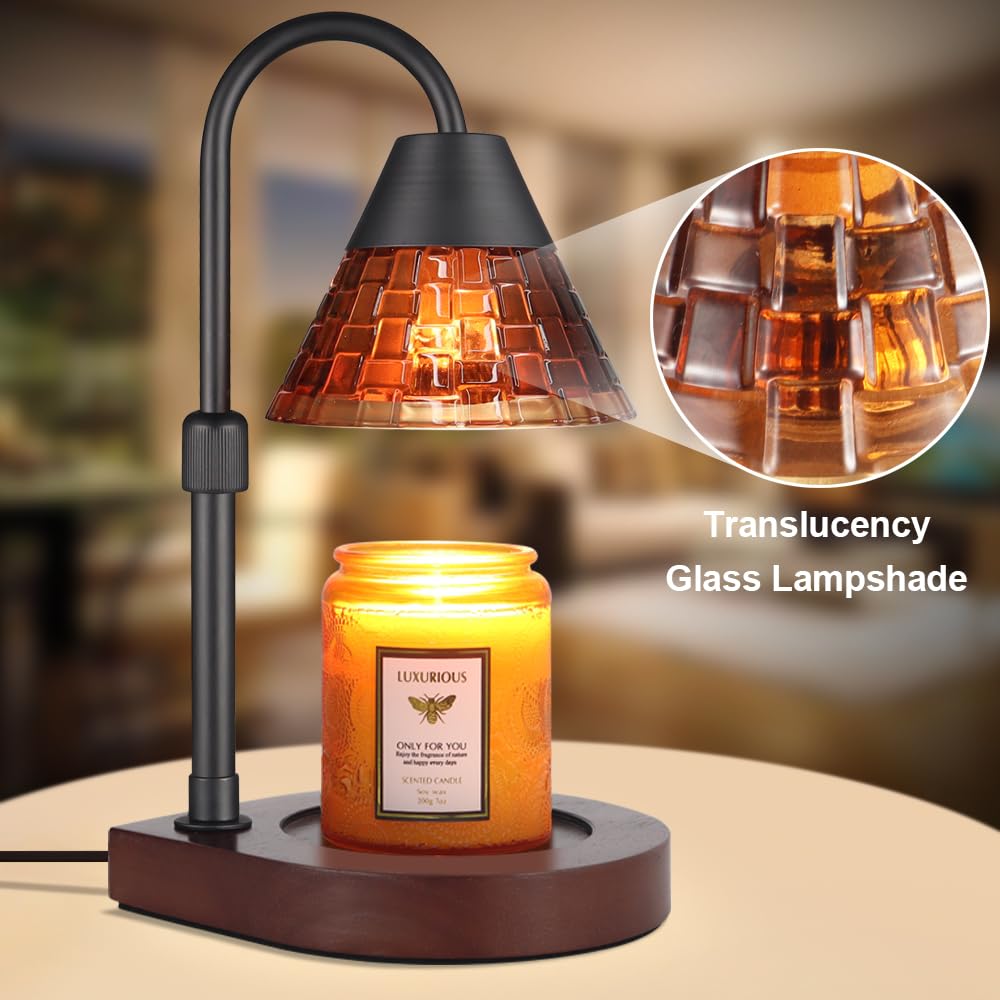 Cafemoon Candle Warmer Lamp With Timer - Adjustable Height, Dimmable Light, Safe Melting For Jar Candles - View #4