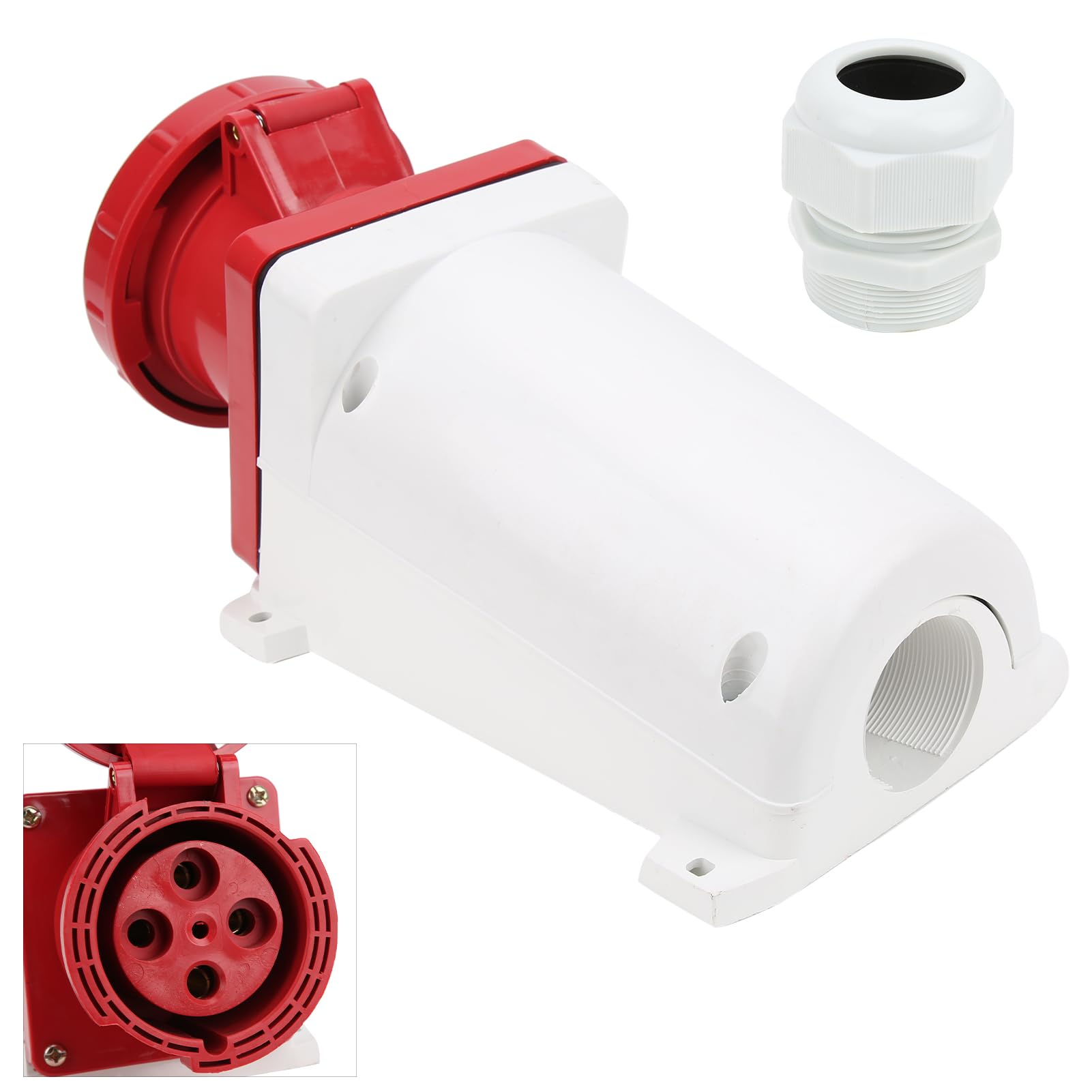380415V 125A IP67 Conector Industrial 3P+E Enchufe de Alimentación de 4 Pines para Agricultura y Uso en Servicio