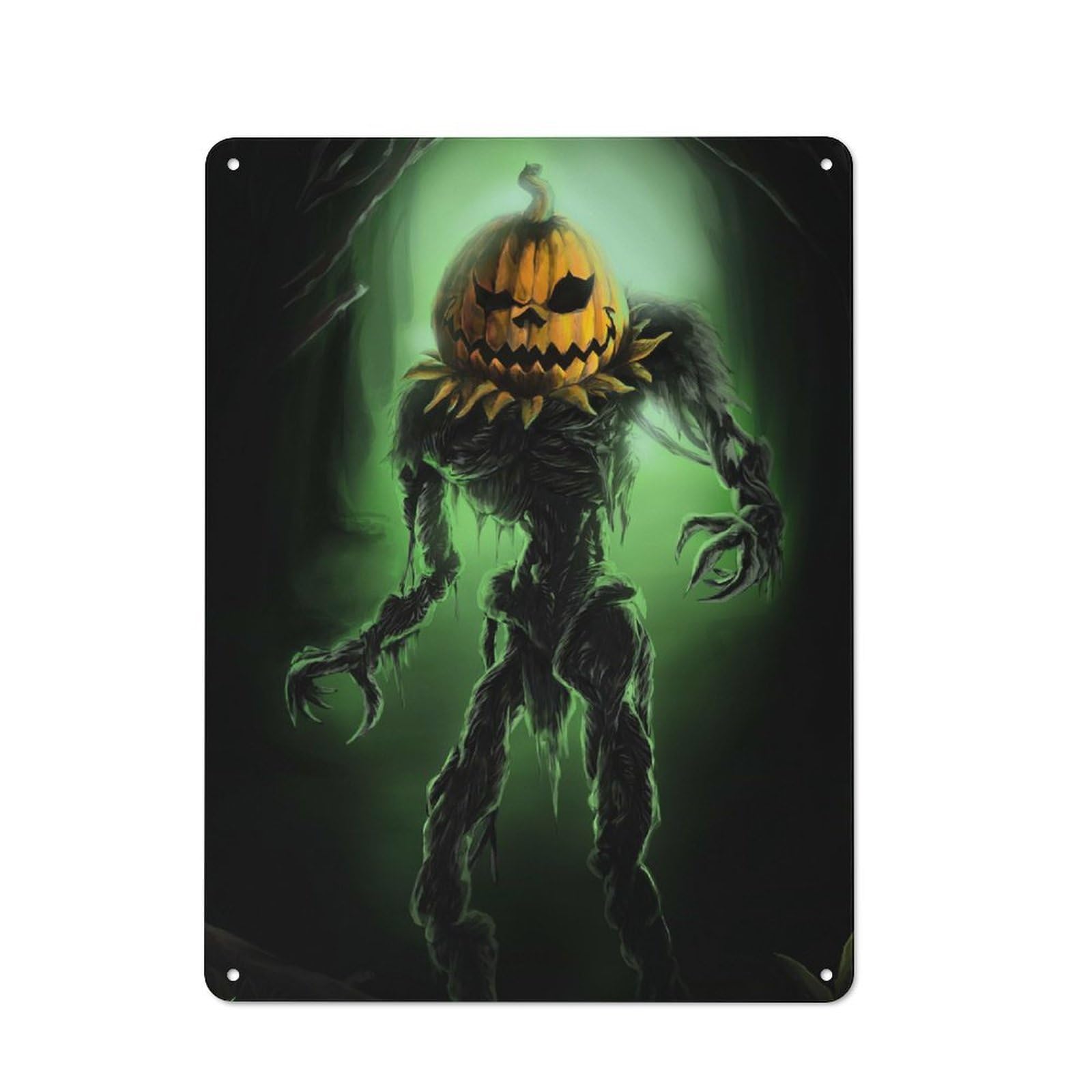 Country Pumpkin King Country Metal Sign 40x30cm, Farmhouse Wall Decor for Farmhouse Kitchen, Pantry Or Dining Area