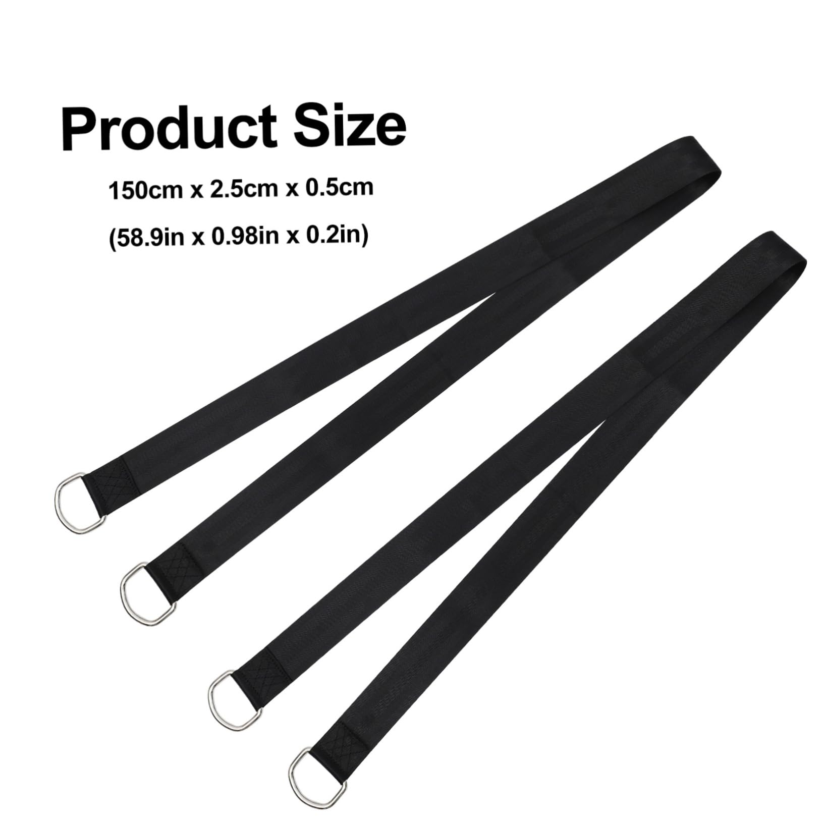 GALPADA 1 Set Swing Chair Hammock Strap Outdoor Suits for Tree Swing Hanging Kit Strap Tree Swing Strap Kit Strap Hanging Kit for Hammock Rope for Hammock Black Polyester