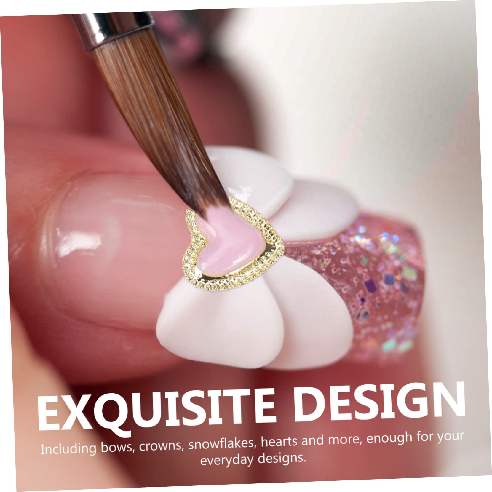 2 Set Decorazioni Per Unghie Accessori Per Nail Art Eleganti E Creativi Per Feste Matrimoni E Per Amiche E Appassionate Manicure 60 Pezzi*2