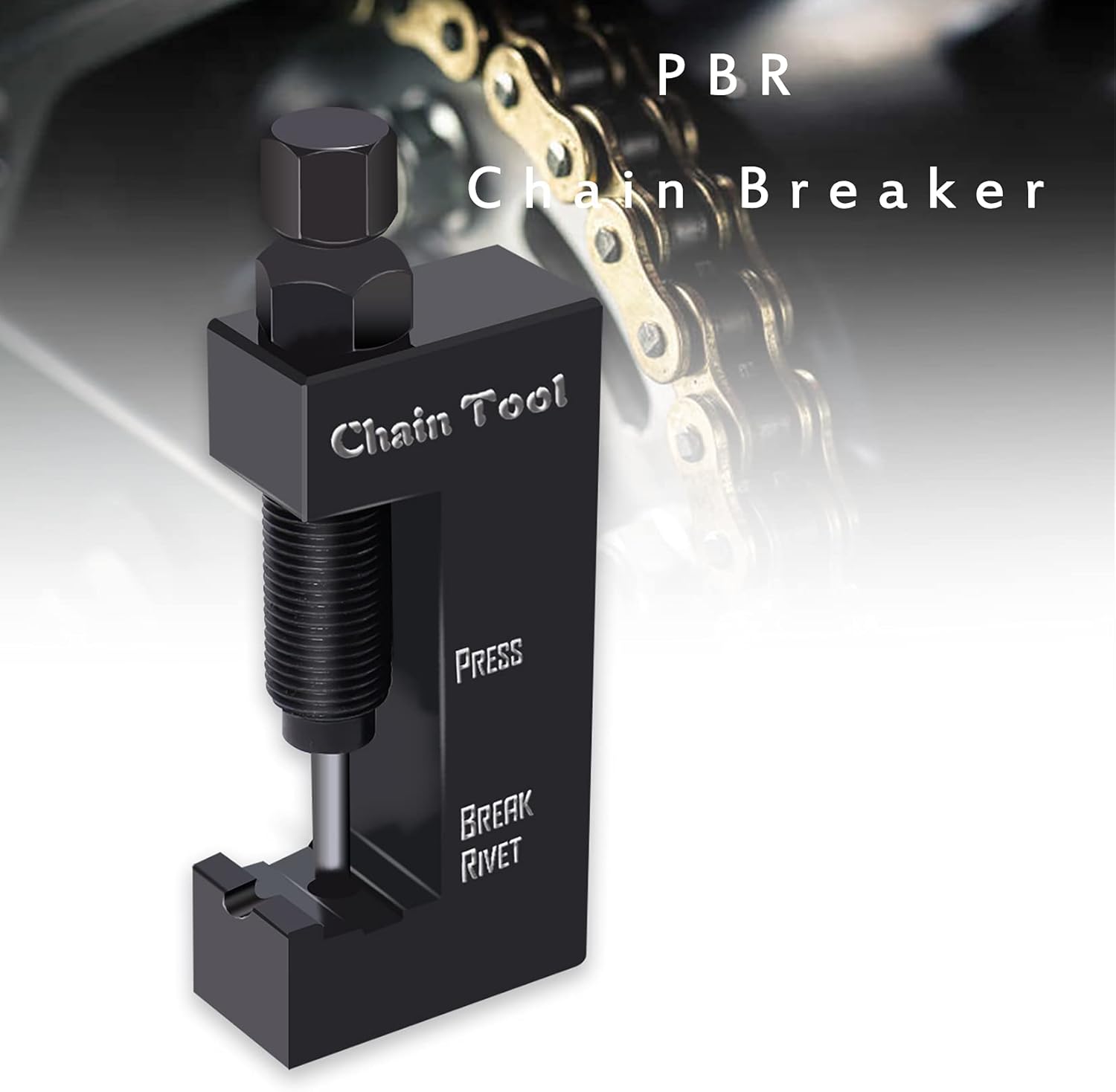 Chain Breaker & Riveting Tool for Motorcycle Bike ATV 520 525 530 Chain, Heavy Duty Jumbo Chain Tool : Automotive