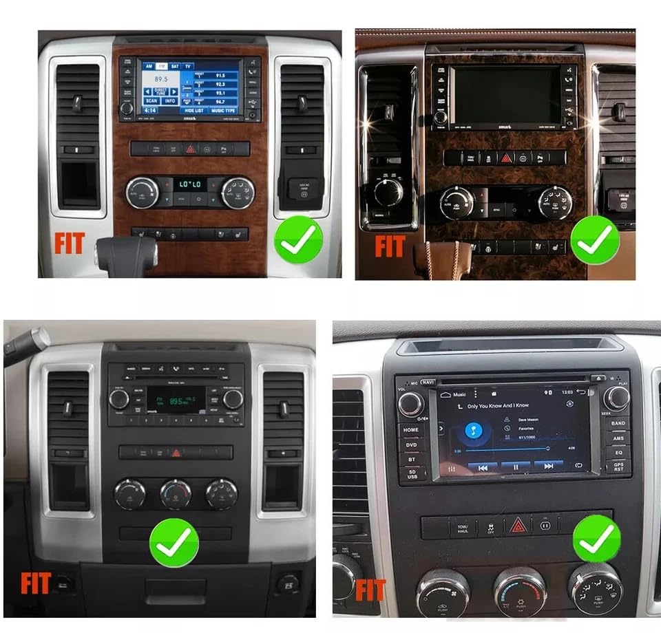 Radio para auto con pantalla táctil 7 pulgadas para Dodge Ram miniatura 2