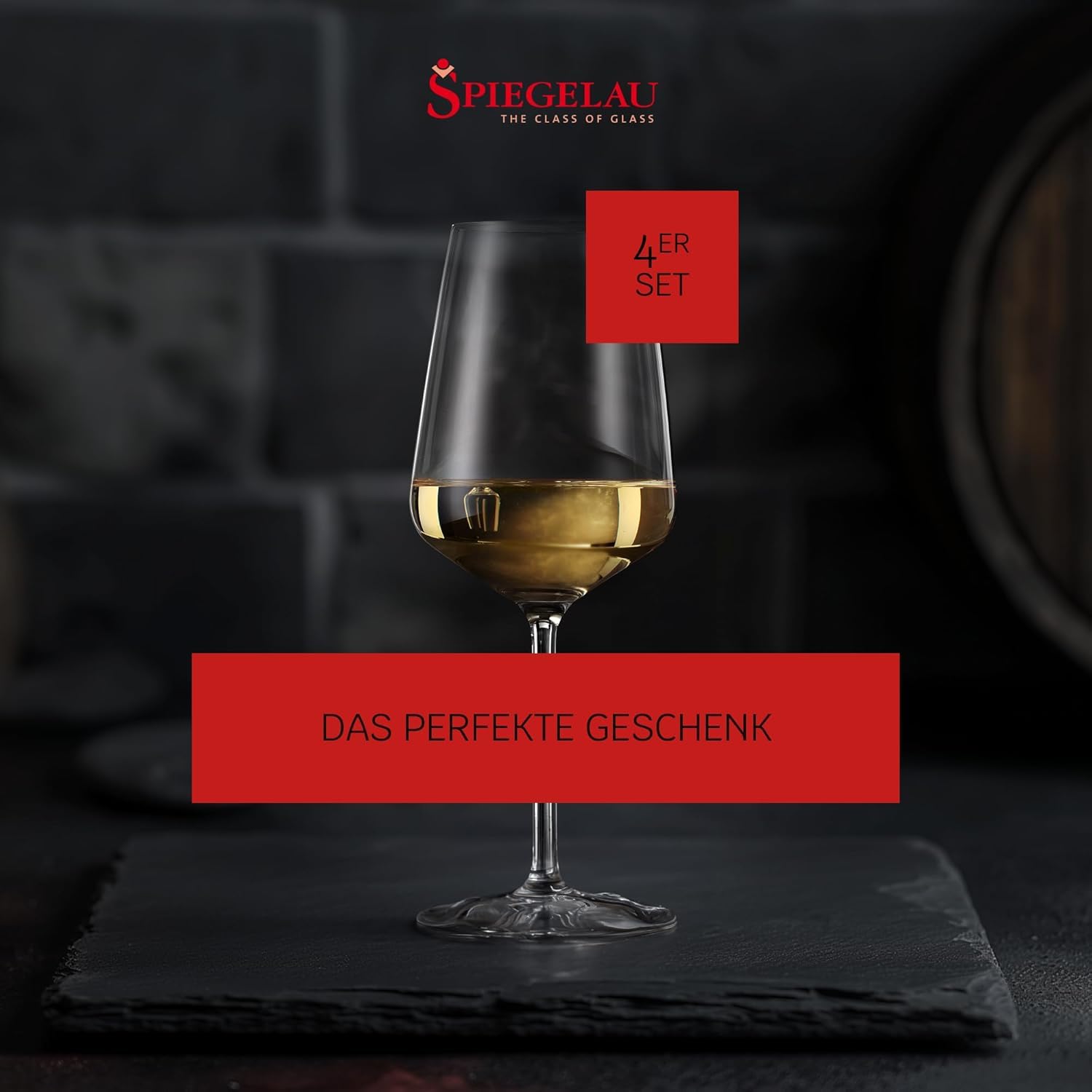 Spiegelau Weißweingläser 12er Set, 440 ml, Style, 4670182, Weinglas aus Kristallglas, spülmaschinenfest
