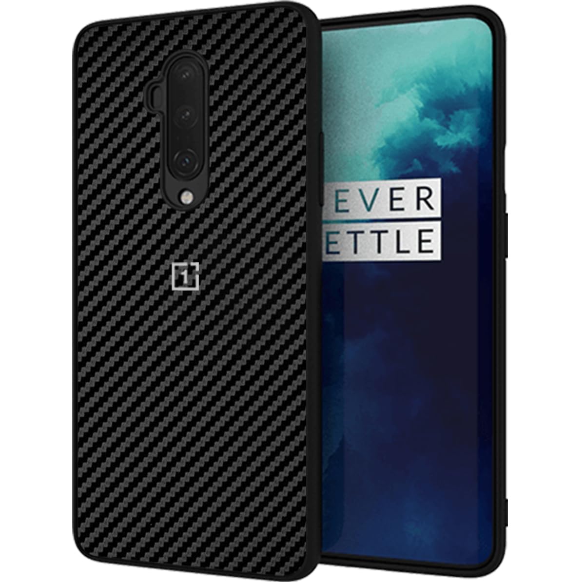 RIGGEAR Sleek OnePlus 7T Pro Back Cover Case (PC+TPU|Black CF) (B0CM6RM5Z4) Amazon Price History, Amazon Price Tracker