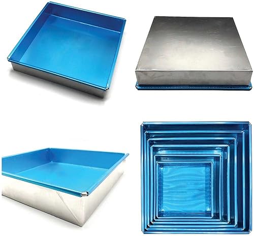 Brownie Cutter - Molde para hornear de acero inoxidable 100% de 8,9,10,11,12 pulgadas, resistente para hornear o rebanador que asegura bordes