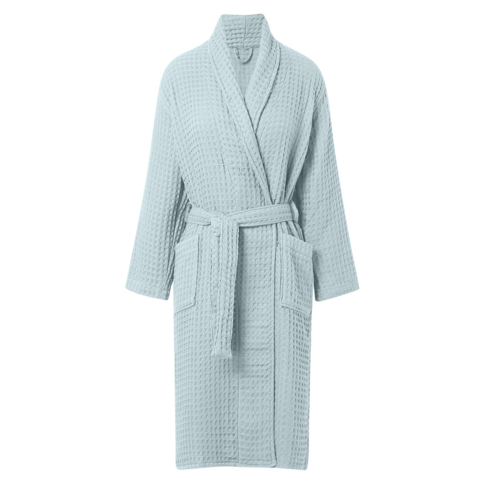 Albornoces para hombres y mujeres, albornoz doble grueso, albornoz para parejas hombres, camisón de manga corta para mujer, mullido de rizo, albornoz de microfibra para mujer
