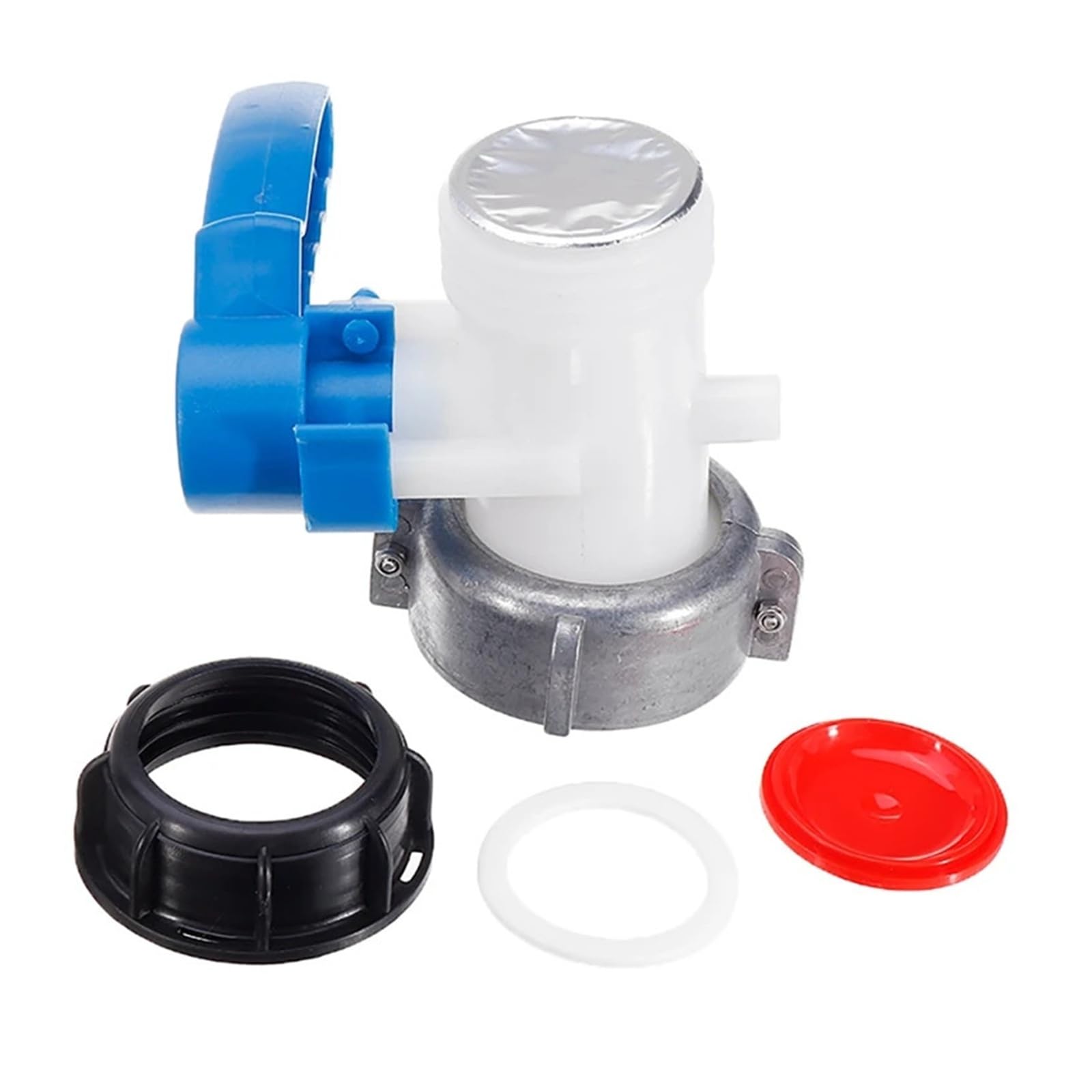 Zbiornik IBC złącze rury kranowej 1000L pojemnik DN40/DN50 75mm litrów 62mm na męski eksport przełącznik zaworu motylkowego narzędzia ogrodowe(DN50(75mm))