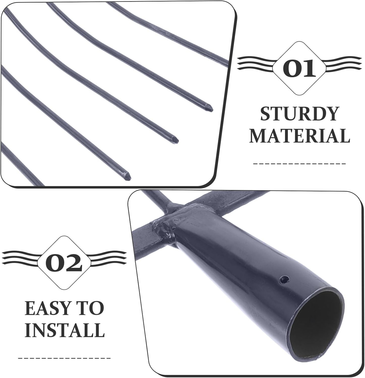 Happyyami Multi-Functional Outdoor Agricultural Fork for Gardening Lightweight Manure