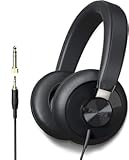 SHP6000 Wired Headphones Studio Monitor & Mixing DJ Stereo Headsets Over Ear Headphones Wired Noise Isolation with High Resolution Audio&comma; Deep Bass and Superior Comfort