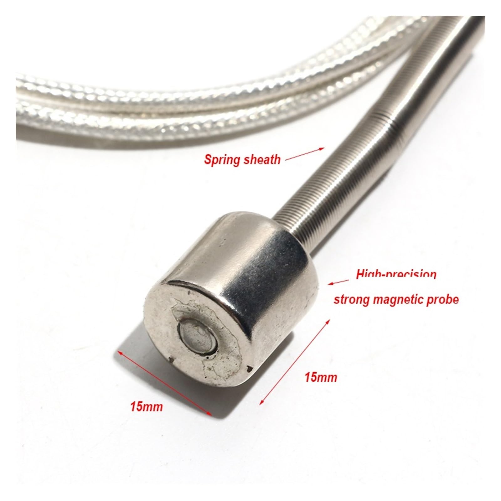Termopar tipo K, Sonda de adsorción magnética alta resistencia tipo PT100 Sensor térmica industrial -60-80 ℃/-60-180 ℃/-60-350 ℃ 1M-5M(-60-180c,Cable length 5M)