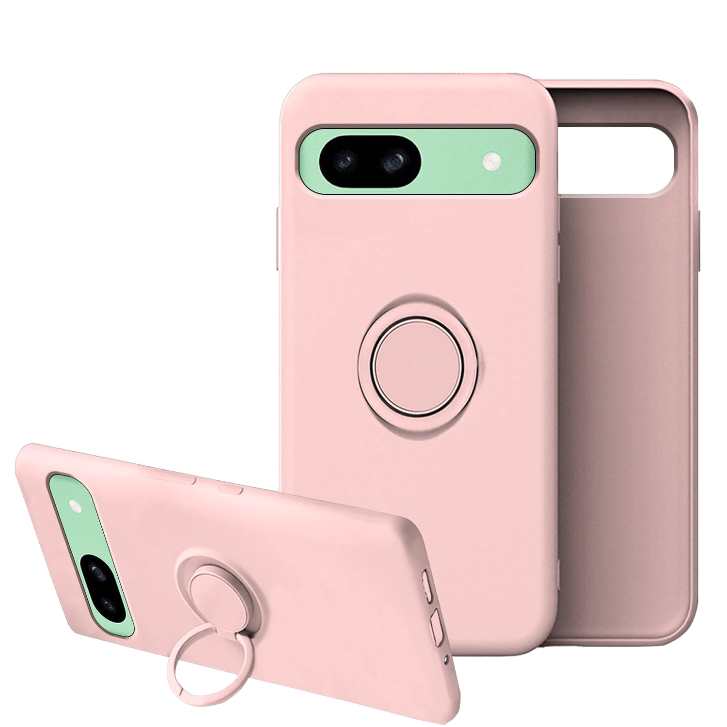 Compatible With Google Pixel 8a Case Shockproof with Ring Kickstand