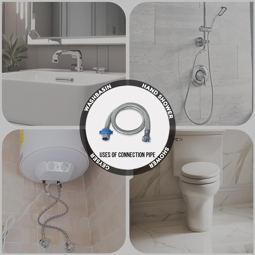 RN S.S. 304 Connection Pipe (With Spanner)