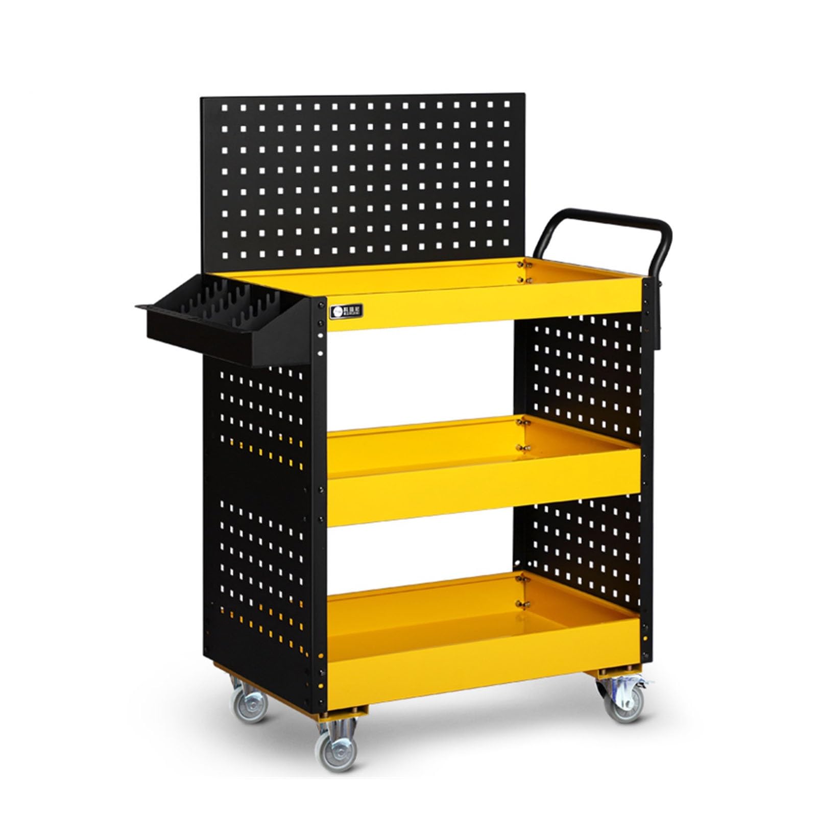 Fzl02068lm Yellow Tool Case Rolling Tool Cart With Drawer, Heavy Duty Storage Organizer Cabinet, Utility Industrial Service With Casters And Locking System Workshop Garage Gift Ideas Storage Solution(Yellow)