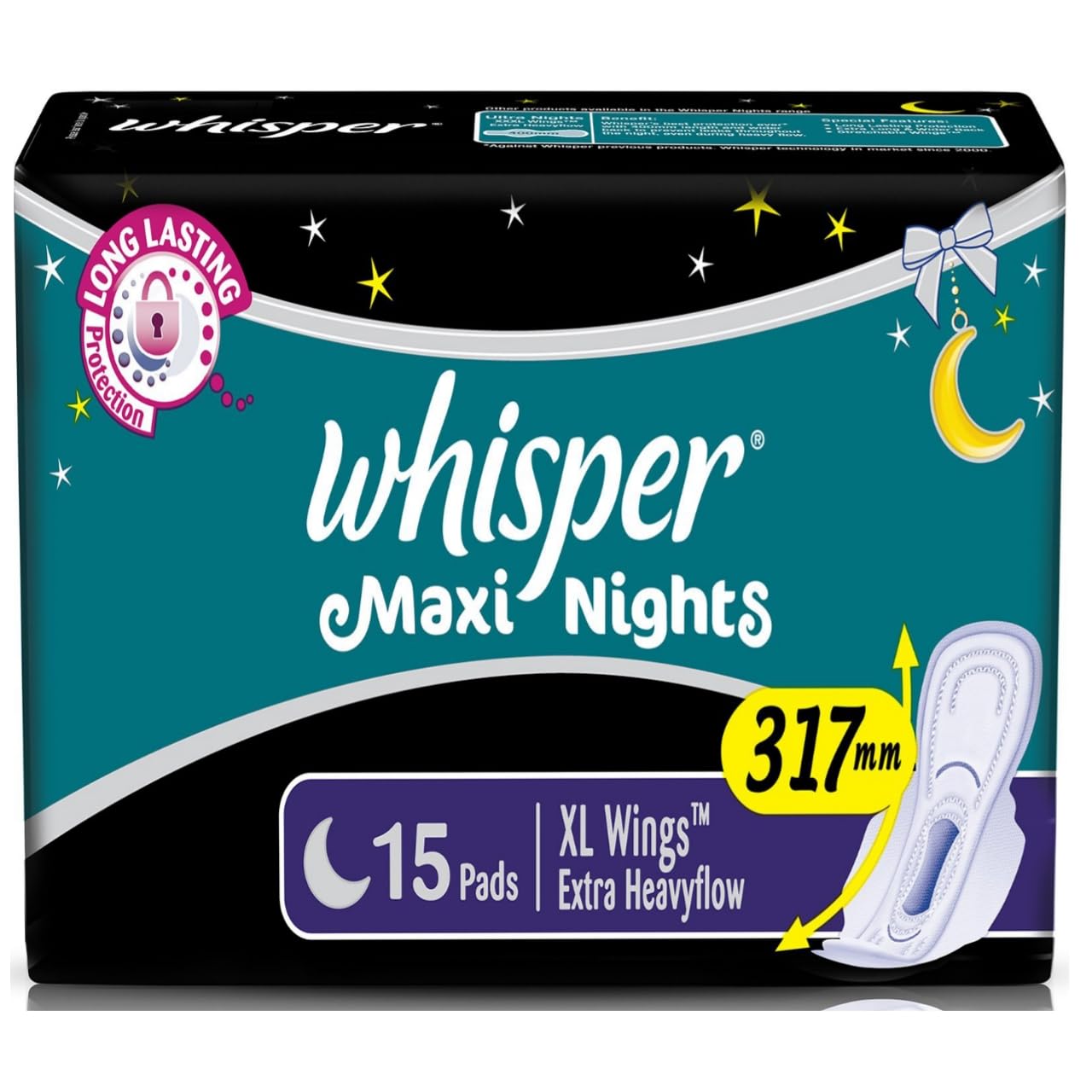 See full amazon price history chart for Whisper Maxi Nights XL 15 Pad Pack Of 1 Whisper Maxi Nights XL 15 Pad Pack Of 1 (B0CJJD5RFC) Amazon Price History, Amazon Price Tracker