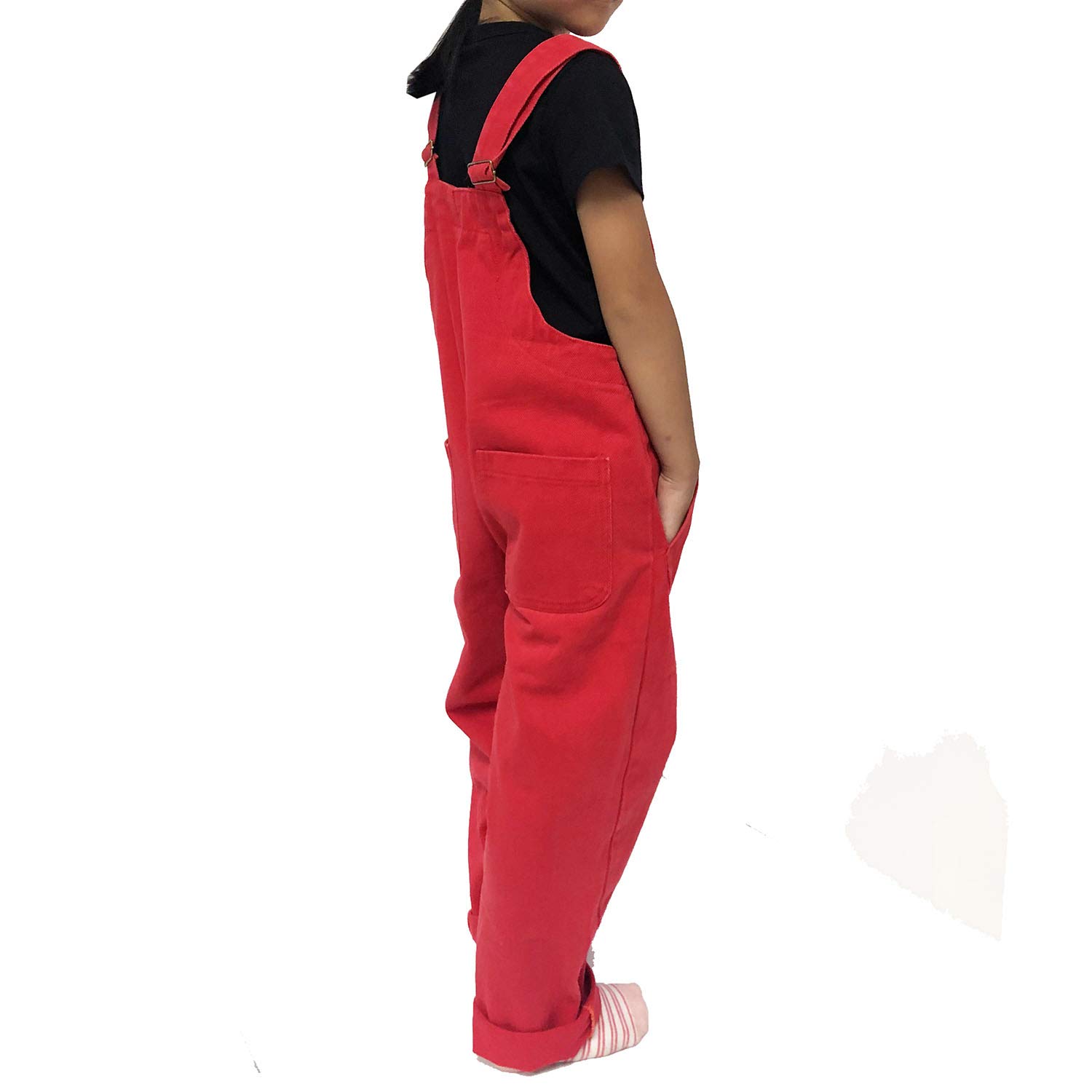 Peacolate 5-16 Ans Petite Grande Fille Salopettes en Jean Brodées Roses Combinaisons Barboteuses Pantalons