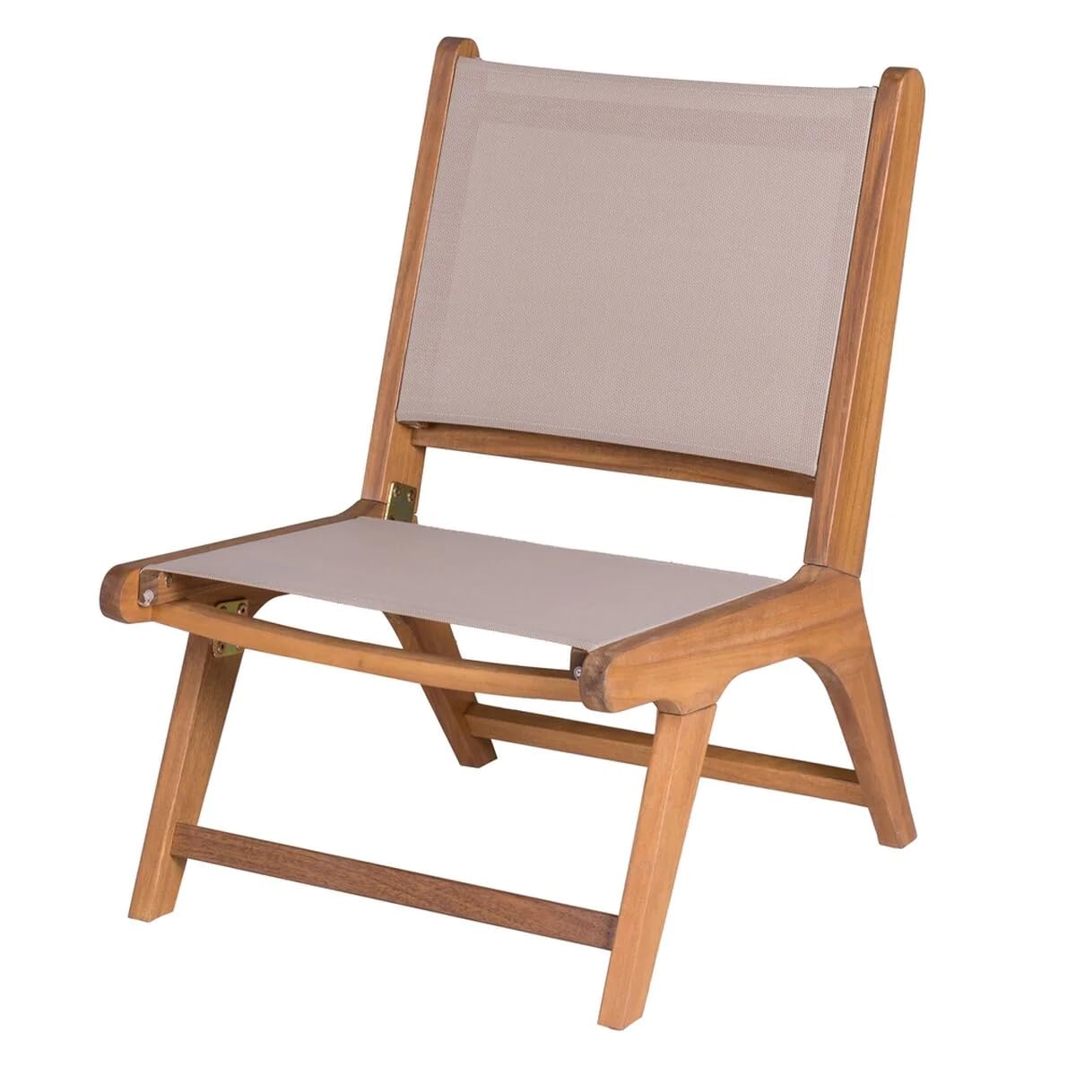 BigBuy Home Silla de Jardín Nina 50 x 64 x 75 cm Beige Acacia