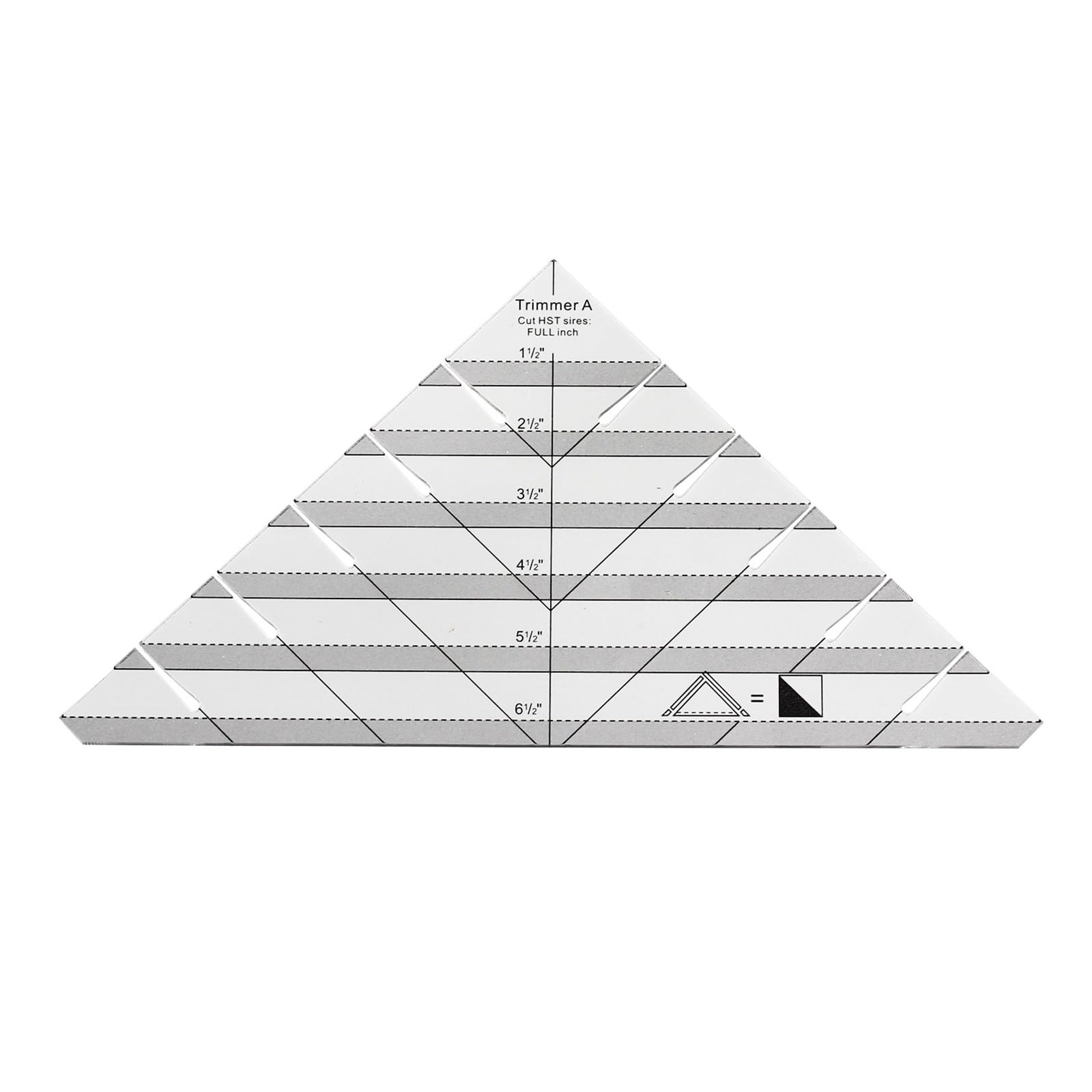 JzcsdkSIL Acrylic Special Shaped for Triangle Sewing Ruler Quilting Template Cloth Cutting Rulers for Handmade Clothes Sew Acrylic Sewing Ruler