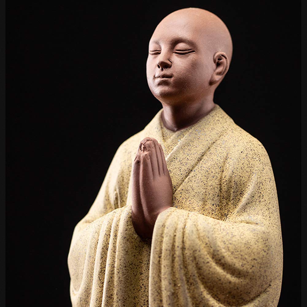 Meditazione Zen Buddha Statua Figurine, Religione Scultura Arredamento per Interni per la casa, Studio Soggiorno Ufficio Ceramica Decorazioni Ornamenti,B