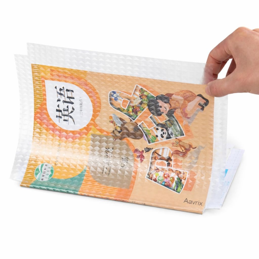 A4 Sizes-30 Pcs Transparent Paper Sticker Book Covers Self Adhesive Waterproof Binding Film for School & Office Textbook Protective Diamond Pattern, Polypropylene (PP)-image-48
