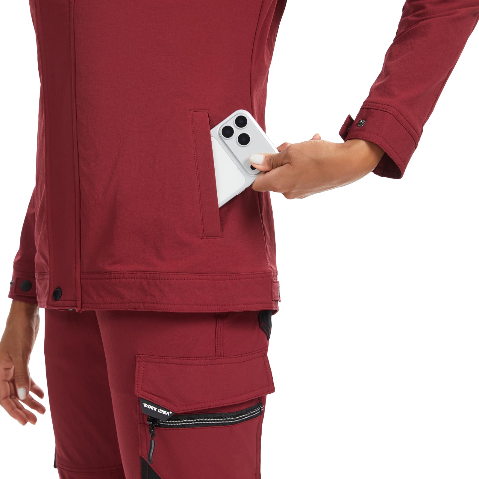 WORK IDEA Giacca da lavoro da donna slim fit, elasticizzata: rinforzato strategicamente, eleganza professionale con comfort moderno