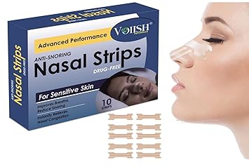 10 Pcs Breath Nose Strip - Anti-snoring Nasal Strips makes Easier to Breathe Right Relief Nasal