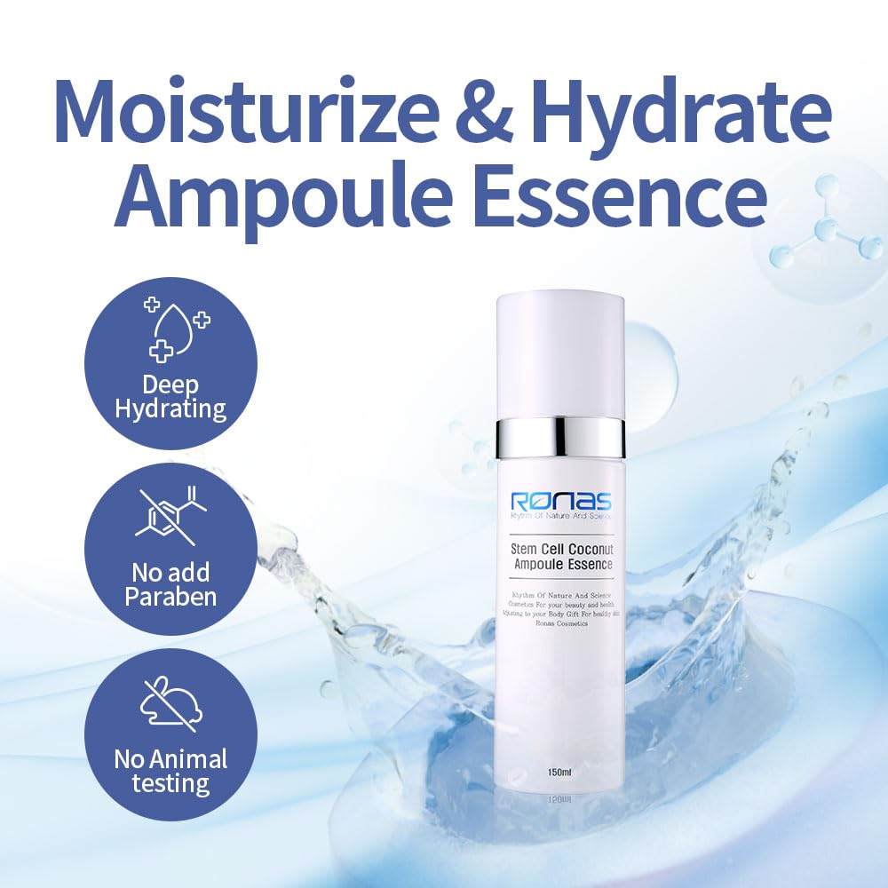 Ronas Stem Cell Coconut Ampoule Essence 5.07oz. Advanced Anti