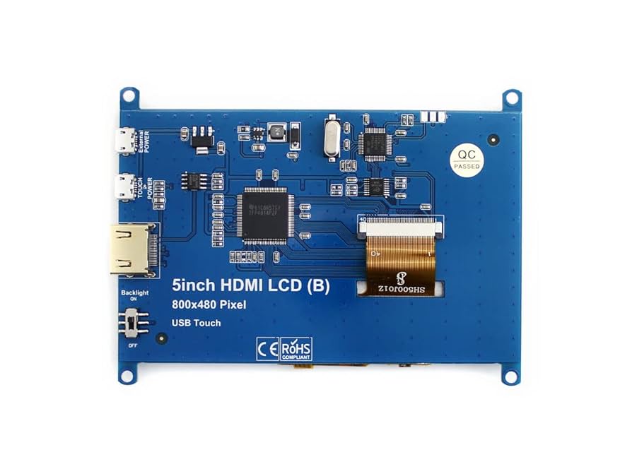 waveshare 5inch HDMI LDC(B)液晶タッチパネル Waveshare 5inch HDMI LCD (H) Capacitive Touch Screen LCD