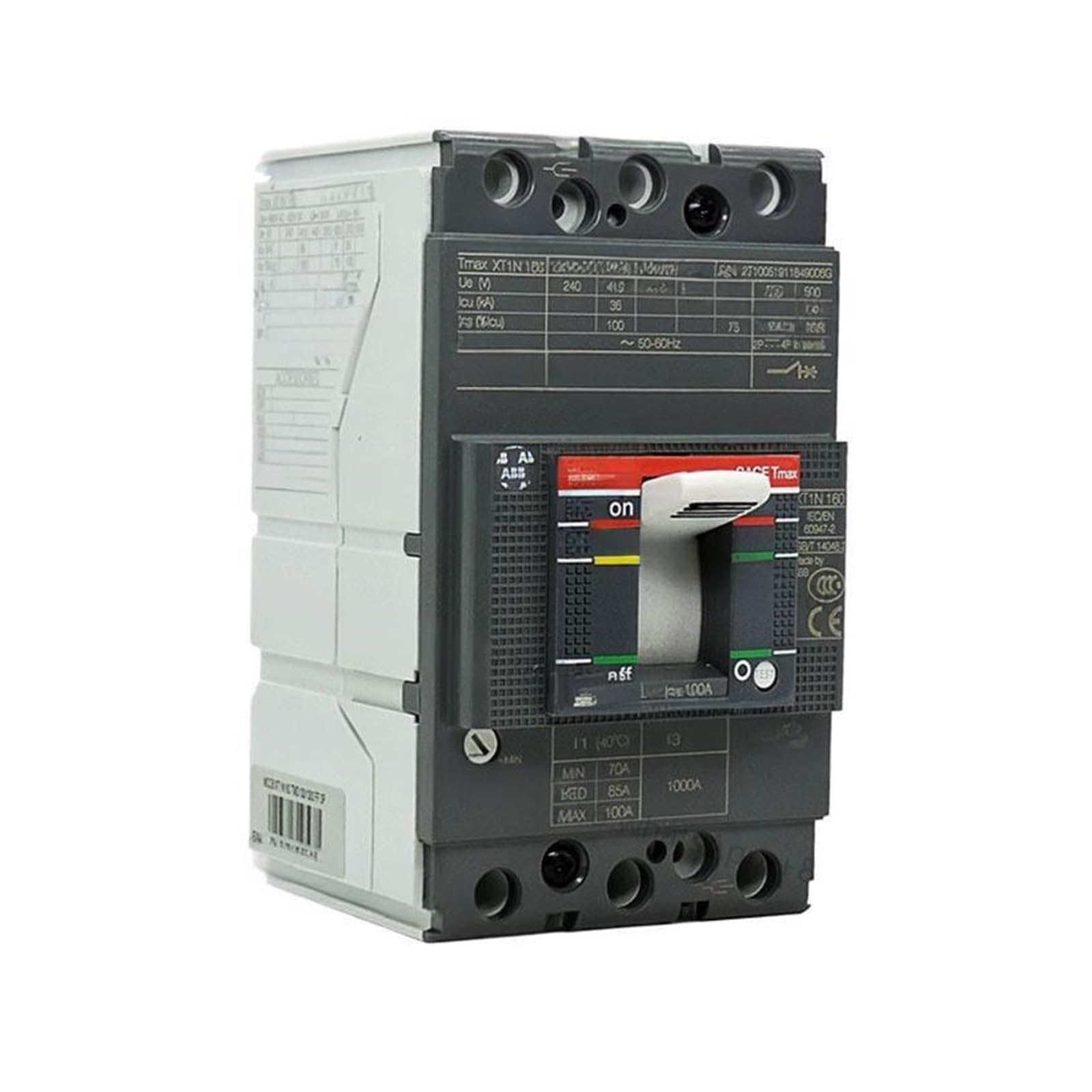 Dispositif de circuit du disjoncteur triphasé XT1N160 3P 50A