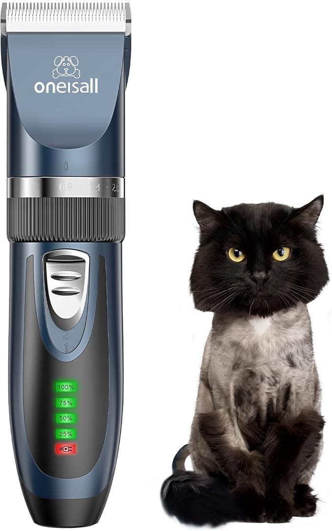 oneisall Cat Grooming Clippers for Matted Hair, 2Speed Cat Grooming
