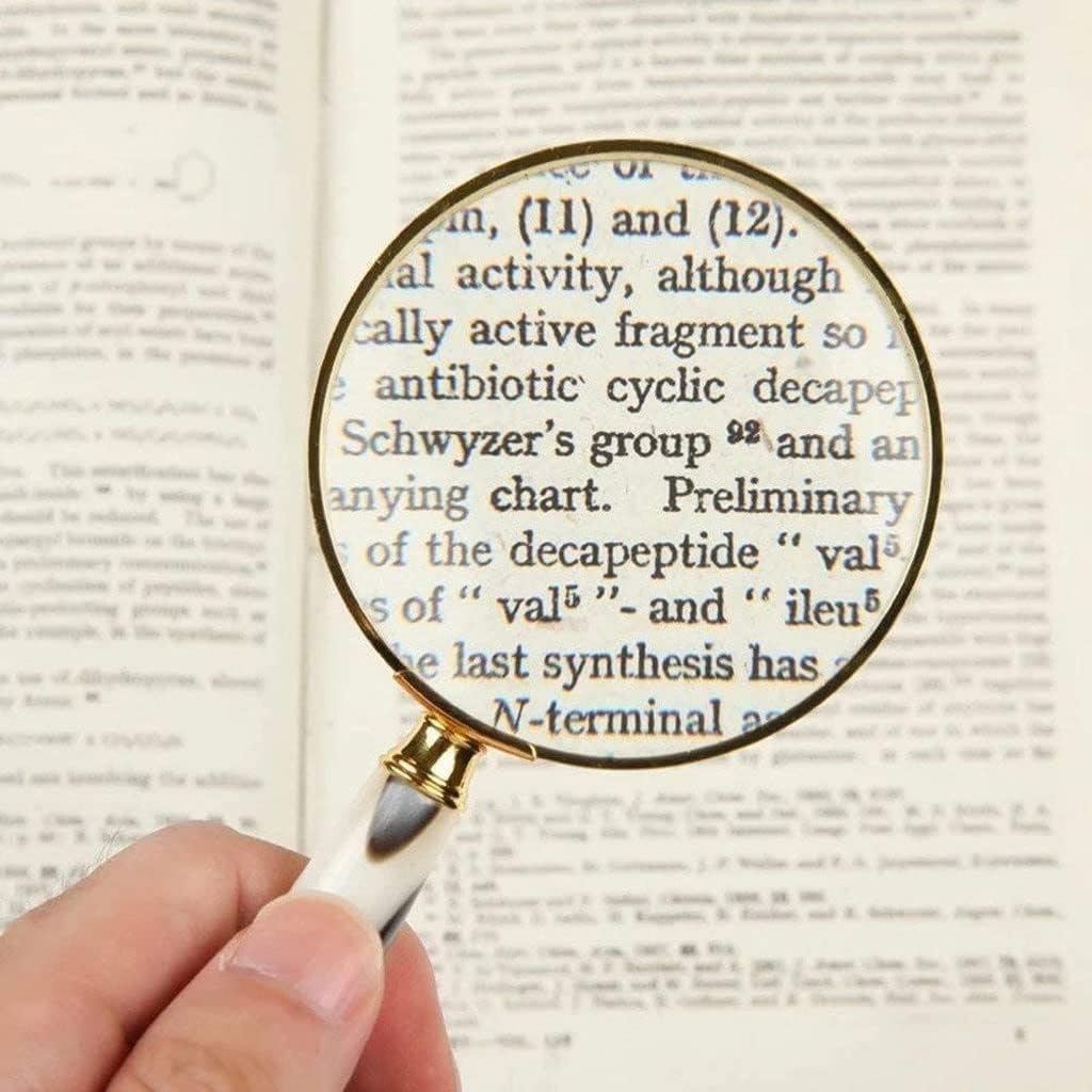 Magnifying Glass Magnifier The Elderly Reading 10x Handheld Old Man Reading Maintenance Hd Optical Lens Magnifier Magnifying