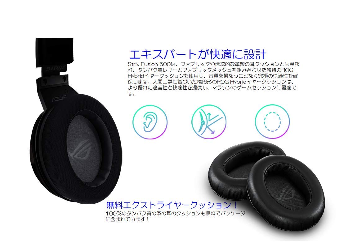Amazon.com: ASUS ROG STRIX FUSION WIRELESS Gaming Headset For PC