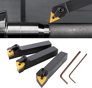 BEAMNOVA 3PCS 5/8" CNC Metal Indexable Lathe Tools Sets Holder MTJNR1616H16, MWLNR1616H08, MCLNR1616H12 Blades WNMG431, CNMG431, TNMG331