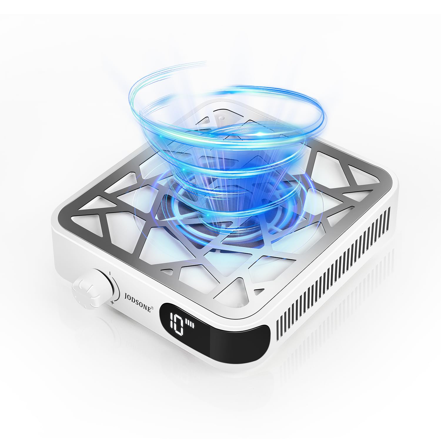 JODSONE Mini Akku-Nagelstaubabsauger, 6000 U/min - 30 Filter, Leiser 10-Stufen-Motor, Wiederaufladbar & Tragbar für Akryl-Nagelpolitur und Profi-Salon