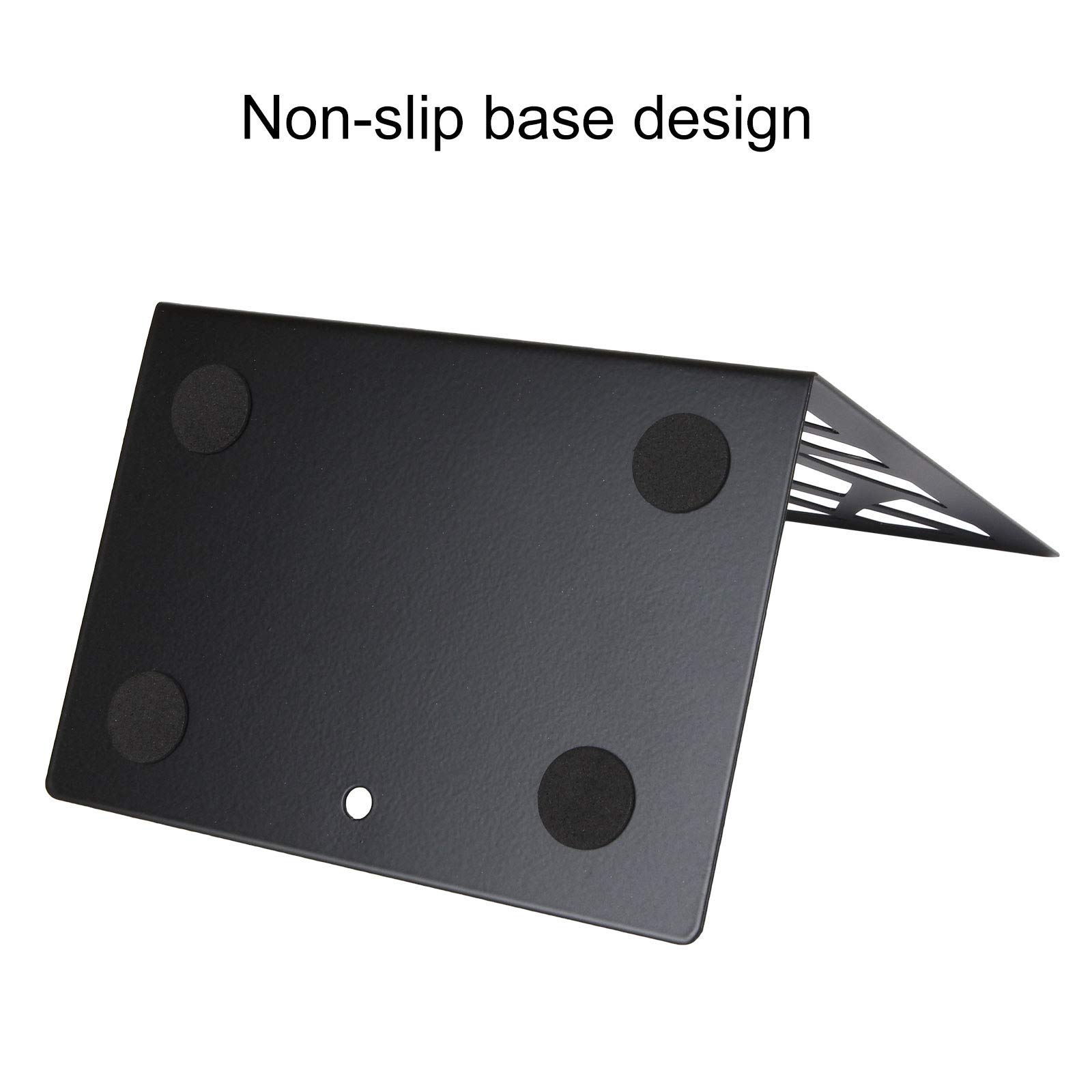 AHUNTTER Metal Bookends 3 Pair Tree Unique Design Book Ends Black Heavy Duty Book End Holder for Shelves Office & School Decorative - Image 3